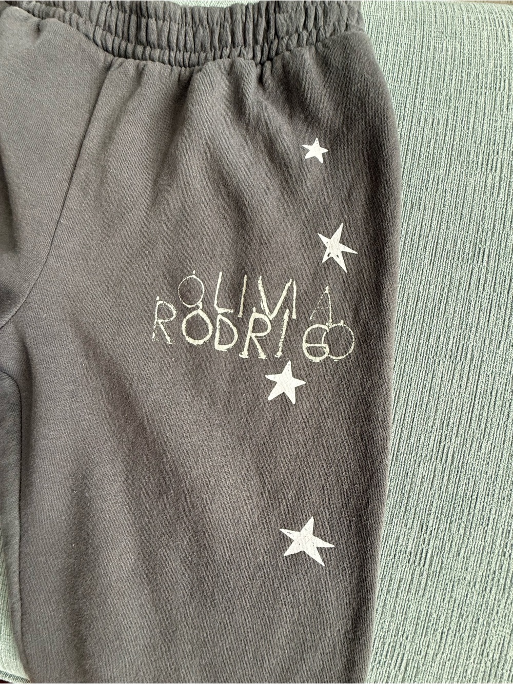 Olivia Rodrigo Kids Black Joggers with Star Graphic